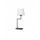 White Fabric Shade Sandy Black Aluminium LED E27 1x12 Watt 230 Volt IP20 Bulb Excluded Cable Length: 154 cm D: 16 W: 11 H 1: 18 