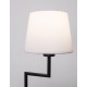 White Fabric Shade Sandy Black Aluminium LED E27 1x12 Watt 230 Volt IP20 Bulb Excluded Cable Length: 154 cm D: 16 W: 11 H 1: 18 
