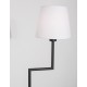 White Fabric Shade Sandy Black Aluminium LED E27 1x12 Watt 230 Volt IP20 Bulb Excluded Cable Length: 174 cm D: 35 W: 18 H 1: 25 
