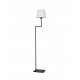 White Fabric Shade Sandy Black Aluminium LED E27 1x12 Watt 230 Volt IP20 Bulb Excluded Cable Length: 174 cm D: 35 W: 18 H 1: 25 