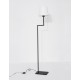 White Fabric Shade Sandy Black Aluminium LED E27 1x12 Watt 230 Volt IP20 Bulb Excluded Cable Length: 174 cm D: 35 W: 18 H 1: 25 