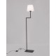 White Fabric Shade Sandy Black Aluminium LED E27 1x12 Watt 230 Volt IP20 Bulb Excluded Cable Length: 174 cm D: 35 W: 18 H 1: 25 