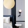 Sandy Black Metal & Aluminium White Opal Glass Switch On/Off LED G9 1x5 Watt 450 Lm Samsung 1x3 Watt 200Lm 230 Volt 3200K IP20