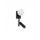 Sandy Black Metal & Aluminium White Opal Glass Switch On/Off LED G9 1x5 Watt 450 Lm Samsung 1x3 Watt 200Lm 230 Volt 3200K IP20
