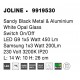 Sandy Black Metal & Aluminium White Opal Glass Switch On/Off LED G9 1x5 Watt 450 Lm Samsung 1x3 Watt 200Lm 230 Volt 3200K IP20