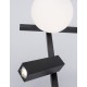 Sandy Black Metal & Aluminium White Opal Glass Switch On/Off LED 6 Watt 450 Lm Samsung 1x3 Watt 200Lm 230 Volt 3200K IP20 Ca