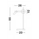 Sandy Black Metal & Aluminium White Opal Glass Switch On/Off LED 6 Watt 450 Lm Samsung 1x3 Watt 200Lm 230 Volt 3200K IP20 Ca