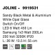 Sandy Black Metal & Aluminium White Opal Glass Switch On/Off LED 6 Watt 450 Lm Samsung 1x3 Watt 200Lm 230 Volt 3200K IP20 Ca