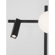Sandy Black Metal & Aluminium White Opal Glass Switch On/Off LED 6 Watt 450Lm Samsung 1x3 Watt 200Lm 230 Volt 3200K IP20 Cabl