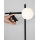 Sandy Black Metal & Aluminium White Opal Glass Switch On/Off LED 6 Watt 450Lm Samsung 1x3 Watt 200Lm 230 Volt 3200K IP20 Cabl