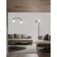 Sandy Black Metal & Aluminium White Opal Glass LED 16 Watt 240 Volt 1030Lm 3200K IP20 L: 35 W: 12.5 H: 115 cm Adjustable heigh