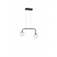Sandy Black Metal & Aluminium White Opal Glass LED 16 Watt 240 Volt 1030Lm 3200K IP20 L: 35 W: 12.5 H: 115 cm Adjustable heigh