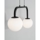Sandy Black Metal & Aluminium White Opal Glass LED 16 Watt 240 Volt 1030Lm 3200K IP20 L: 35 W: 12.5 H: 115 cm Adjustable heigh