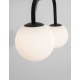 Sandy Black Metal & Aluminium White Opal Glass LED 16 Watt 240 Volt 1030Lm 3200K IP20 L: 35 W: 12.5 H: 115 cm Adjustable heigh
