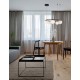 Sandy Black Metal & Aluminium White Opal Glass LED 35 Watt 240 Volt 2803Lm 3200K IP20 D: 50 H: 155 cm Adjustable height 