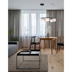 Sandy Black Metal & Aluminium White Opal Glass LED 35 Watt 240 Volt 2803Lm 3200K IP20 D: 50 H: 155 cm Adjustable height 