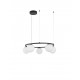 Sandy Black Metal & Aluminium White Opal Glass LED 35 Watt 240 Volt 2803Lm 3200K IP20 D: 50 H: 155 cm Adjustable height 
