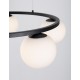 Sandy Black Metal & Aluminium White Opal Glass LED 35 Watt 240 Volt 2803Lm 3200K IP20 D: 50 H: 155 cm Adjustable height 