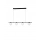 Sandy Black Metal & Aluminium White Opal Glass LED 26 Watt 240 Volt 1870Lm 3200K IP20 L: 72 W: 12.5 H: 120 cm Adjustable height 