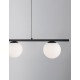 Sandy Black Metal & Aluminium White Opal Glass LED 26 Watt 240 Volt 1870Lm 3200K IP20 L: 72 W: 12.5 H: 120 cm Adjustable height 