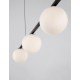 Sandy Black Metal & Aluminium White Opal Glass LED 26 Watt 240 Volt 1870Lm 3200K IP20 L: 72 W: 12.5 H: 120 cm Adjustable height 