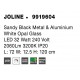Sandy Black Metal & Aluminium White Opal Glass LED 26 Watt 240 Volt 1870Lm 3200K IP20 L: 72 W: 12.5 H: 120 cm Adjustable height 