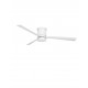 Fan Matt White Steel & Glass White Polywood D: 132 cm H: 25 cm 5 Speed Remote, 57.5 cm Blade DC 35W,AC220-240V 4500CFM 184RPM,<