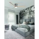 Fan Brushed Nickel Steel & Glass Polywood D: 132 cm H: 25 cm 5 Speed Remote, 57.5 cm Blade DC 35W,AC220-240V 4500CFM 184RPM,<50 