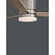Fan Brushed Nickel Steel & Glass Polywood D: 132 cm H: 25 cm 5 Speed Remote, 57.5 cm Blade DC 35W,AC220-240V 4500CFM 184RPM,<50 