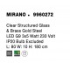 Clear Structured Glass & Brass Gold Steel LED G9 3x5 Watt 230 Volt IP20 Bulb Excluded L: 80 W: 10 H: 180 cm 