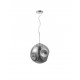 Chrome Metal Smoky Gray Glass LED E27 1x12 Watt 230 Volt IP20 Bulb Excluded D: 30 H1: 53 H2: 120 cm Adjustable height 
