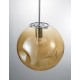 Chrome Metal Champagne Glass LED E27 1x12 Watt 230 Volt IP20 Bulb Excluded D: 30 H1: 53 H2: 120 cm Adjustable height 