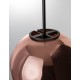 Matt Black Metal Copper Glass LED E27 1x12 Watt 230 Volt IP20 Bulb Excluded D: 30 H1: 53 H2: 120 cm Adjustable height 