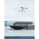 Not Dimmable Chrome Aluminium & Acrylic LED 129 Watt 230 Volt 6831Lm 3000K IP20 D: 80 H: 120 cm Adjustable Height & Rotating 