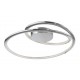 Chrome Aluminium & Acrylic LED 27 Watt 230 Volt 1890Lm 3000K IP20 D: 49.5 H: 11.5 cm 