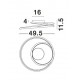 Chrome Aluminium & Acrylic LED 27 Watt 230 Volt 1890Lm 3000K IP20 D: 49.5 H: 11.5 cm 