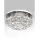 Chrome & White Aluminium K9 Crystal LED 28 Watt 230 Volt 1560Lm 3000K IP20 D: 40 H: 14 cm 