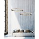 Antique Brass Aluminium & Acrylic LED 30 Watt 230 Volt 1650Lm 3000K IP20 D: 85 H: 180 cm Adjustable height 
