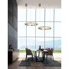 Antique Brass Aluminium & Acrylic LED 23 Watt 230 Volt 1265Lm 3000K IP20 Antique Brass D: 65 H: 180 cm Adjustable height