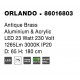 Antique Brass Aluminium & Acrylic LED 23 Watt 230 Volt 1265Lm 3000K IP20 Antique Brass D: 65 H: 180 cm Adjustable height 