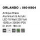 Antique Brass Aluminium & Acrylic LED 18 Watt 230 Volt 1020Lm 3000K IP20 D: 45 H: 180 cm Adjustable height 