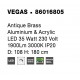 Antique Brass Aluminium & Acrylic LED 35 Watt 230 Volt 1900Lm 3000K IP20 D: 108 H: 180 cm Adjustable Height 