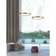 Antique Brass Aluminium & Acrylic LED 18 Watt 230 Volt 1020Lm 3000K IP20 D: 45 H: 180 cm Adjustable Height 