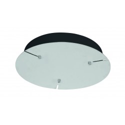 Plate 1-3 rings Chrome Aluminium LED 75 Watt Driver Incl. Input 100-240V 2.1A 50/60Hz Output 12V 8.5A D: 30 H: 5.5 cm 