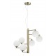 Opal Glass Antique Brass Metal LED G9 6x5 Watt 230 Volt IP20 Bulb Excluded D: 45 H: 150 cm 