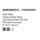 Opal Glass Antique Brass Metal LED G9 6x5 Watt 230 Volt IP20 Bulb Excluded D: 45 H: 150 cm 