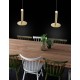 Brass Gold Aluminium & Acrylic LED 10 Watt 230 Volt 517Lm 3000K IP20 D: 15 H: 120 cm Adjustable Height 