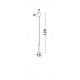 Brass Gold Aluminium & Acrylic LED 10 Watt 230 Volt 517Lm 3000K IP20 D: 15 H: 120 cm Adjustable Height 