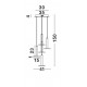 Brass Gold Aluminium & Acrylic LED 47 Watt 230 Volt 2665Lm 3000K IP20 D: 41 H: 150 cm Adjustable Height 