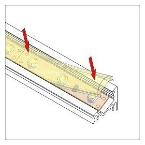Diffuseur Lentille 60° 15.4mm - Transparent - 1000mm
